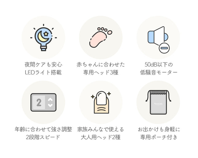 ベビー用電動爪やすり